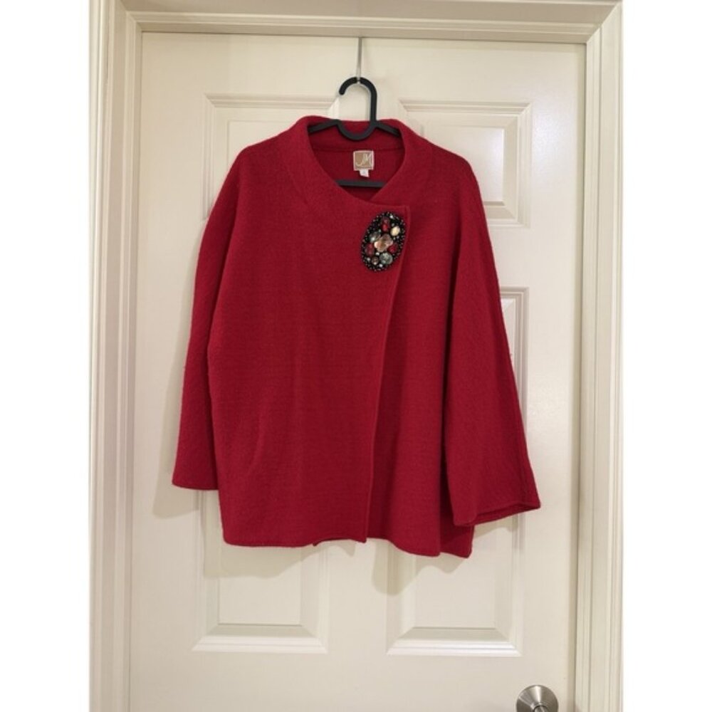 JM collection women 100% wool sweater size M